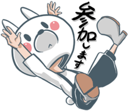 The rabbit head boy sticker #5778893