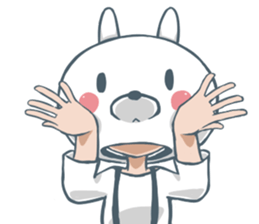 The rabbit head boy sticker #5778905