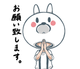 The rabbit head boy sticker #5778906