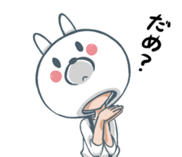 The rabbit head boy sticker #5778907