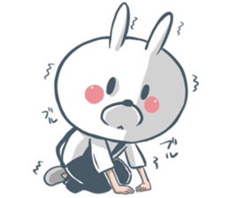 The rabbit head boy sticker #5778909