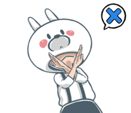 The rabbit head boy sticker #5778913