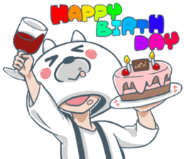 The rabbit head boy sticker #5778923