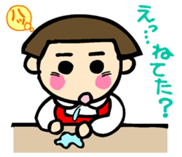 Showa retro girl sticker #5779514