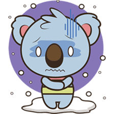 Kuruu the funny koala version 2 sticker #5780805