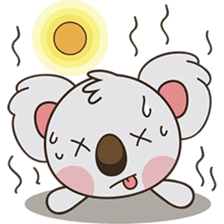 Kuruu the funny koala version 2 sticker #5780811