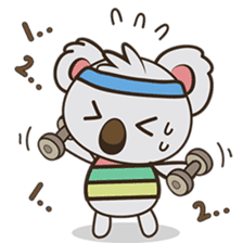 Kuruu the funny koala version 2 sticker #5780813