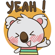 Kuruu the funny koala version 2 sticker #5780814