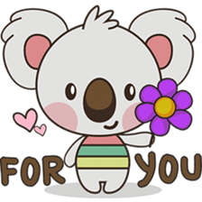 Kuruu the funny koala version 2 sticker #5780818