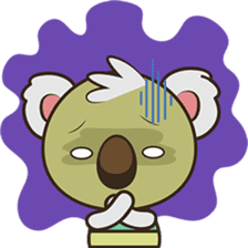 Kuruu the funny koala version 2 sticker #5780840