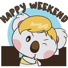 Kuruu the funny koala version 2 sticker #5780844