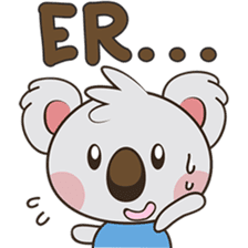 Kuruu the funny koala version 2 sticker #5780854