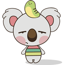Kuruu the funny koala version 2 sticker #5780856