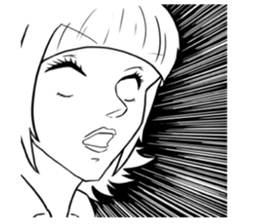 cutesy woman common woman cool woman sticker #5782257