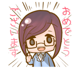 cutesy woman common woman cool woman sticker #5782258