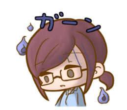 cutesy woman common woman cool woman sticker #5782268