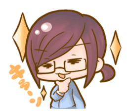 cutesy woman common woman cool woman sticker #5782269