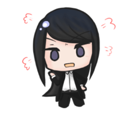 cutesy woman common woman cool woman sticker #5782271