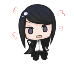 cutesy woman common woman cool woman sticker #5782271