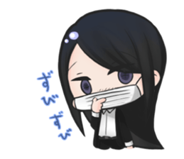 cutesy woman common woman cool woman sticker #5782274