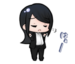 cutesy woman common woman cool woman sticker #5782275