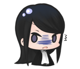 cutesy woman common woman cool woman sticker #5782276