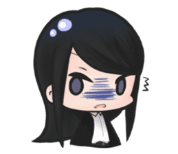 cutesy woman common woman cool woman sticker #5782276