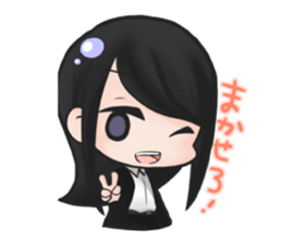 cutesy woman common woman cool woman sticker #5782278