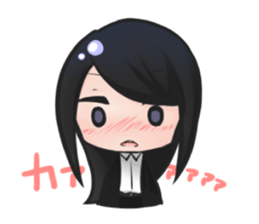 cutesy woman common woman cool woman sticker #5782281