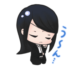 cutesy woman common woman cool woman sticker #5782282