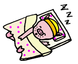 Pig of the gay of the mustache sticker #5782452