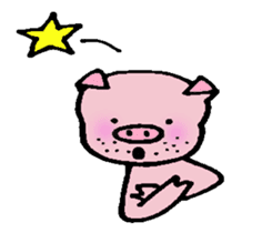Pig of the gay of the mustache sticker #5782469