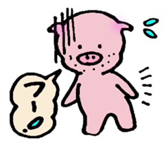 Pig of the gay of the mustache sticker #5782471