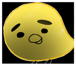 Yellow birds with thick eyebrows sticker #5782619