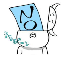 White guy and rounded grew of horn 3 sticker #5783385