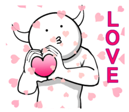 White guy and rounded grew of horn 3 sticker #5783392