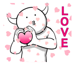 White guy and rounded grew of horn 3 sticker #5783392