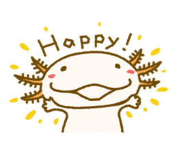 Kakuho Fujii's Funny Axolotl (Eng) sticker #5783644