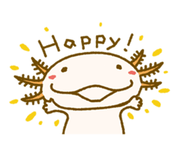 Kakuho Fujii's Funny Axolotl (Eng) sticker #5783644