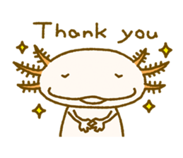 Kakuho Fujii's Funny Axolotl (Eng) sticker #5783645