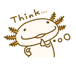 Kakuho Fujii's Funny Axolotl (Eng) sticker #5783646