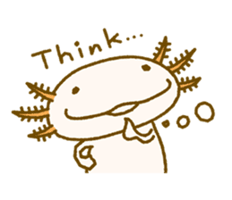 Kakuho Fujii's Funny Axolotl (Eng) sticker #5783646