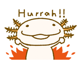 Kakuho Fujii's Funny Axolotl (Eng) sticker #5783647