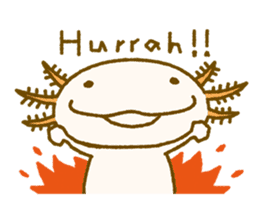 Kakuho Fujii's Funny Axolotl (Eng) sticker #5783647
