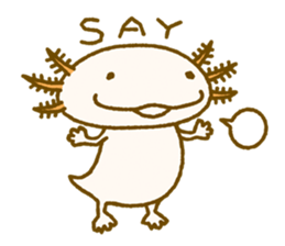 Kakuho Fujii's Funny Axolotl (Eng) sticker #5783648