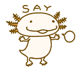 Kakuho Fujii's Funny Axolotl (Eng) sticker #5783648