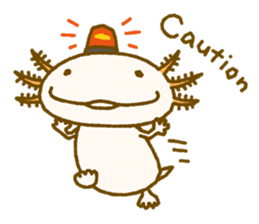 Kakuho Fujii's Funny Axolotl (Eng) sticker #5783649