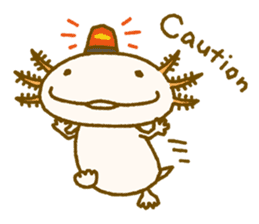 Kakuho Fujii's Funny Axolotl (Eng) sticker #5783649