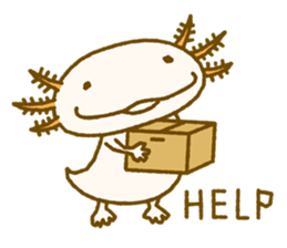 Kakuho Fujii's Funny Axolotl (Eng) sticker #5783650