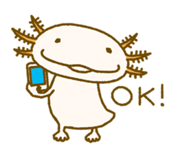 Kakuho Fujii's Funny Axolotl (Eng) sticker #5783651